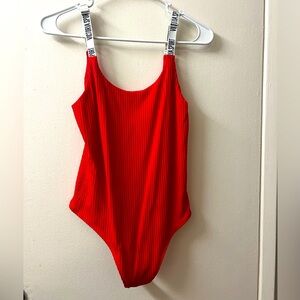 Victoria’s Secret sport Ribbed Plunge bodysuit Medium